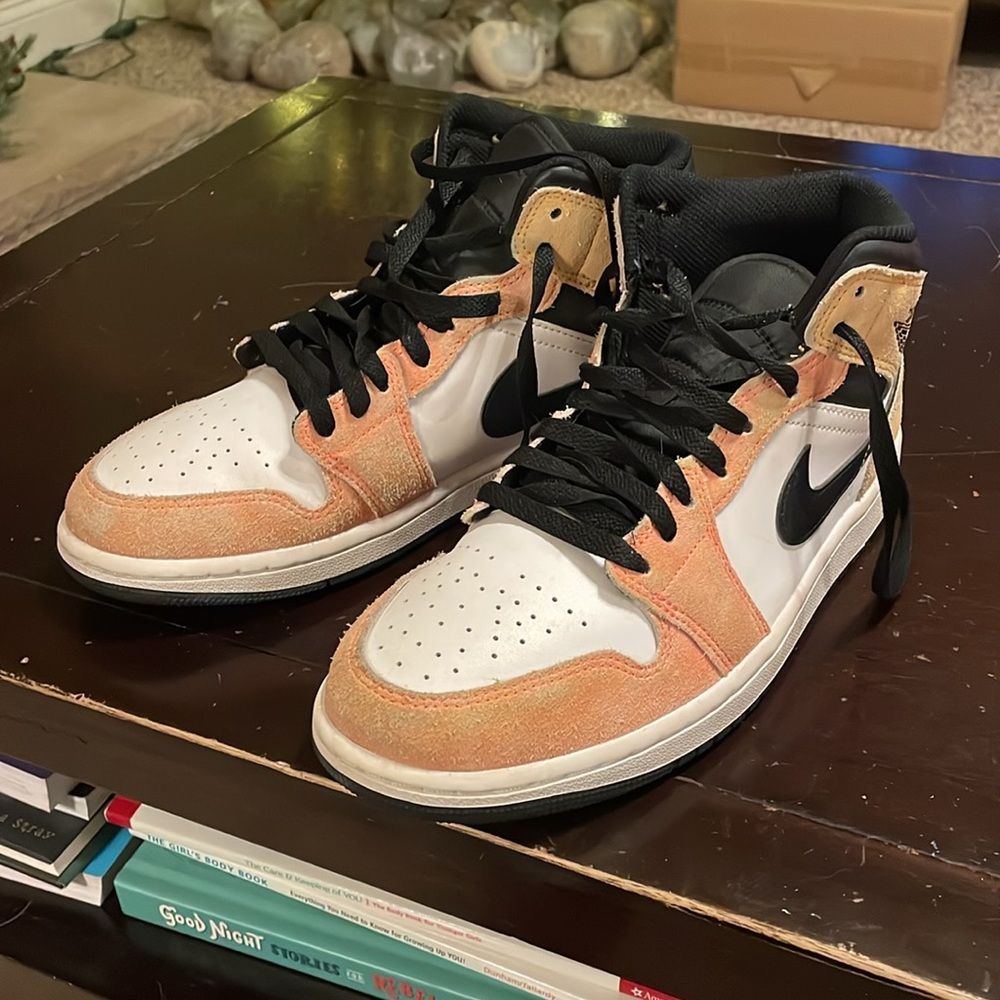 Gently worn Air Jordan 1 Mid “Flight Club” sneakers.
